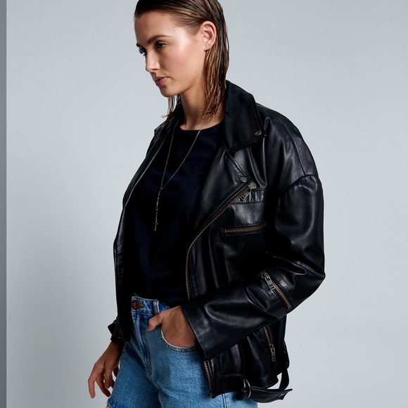 📌 Rare NWT One Teaspoon Smiley Leather Jacket - Picture 2 of 9